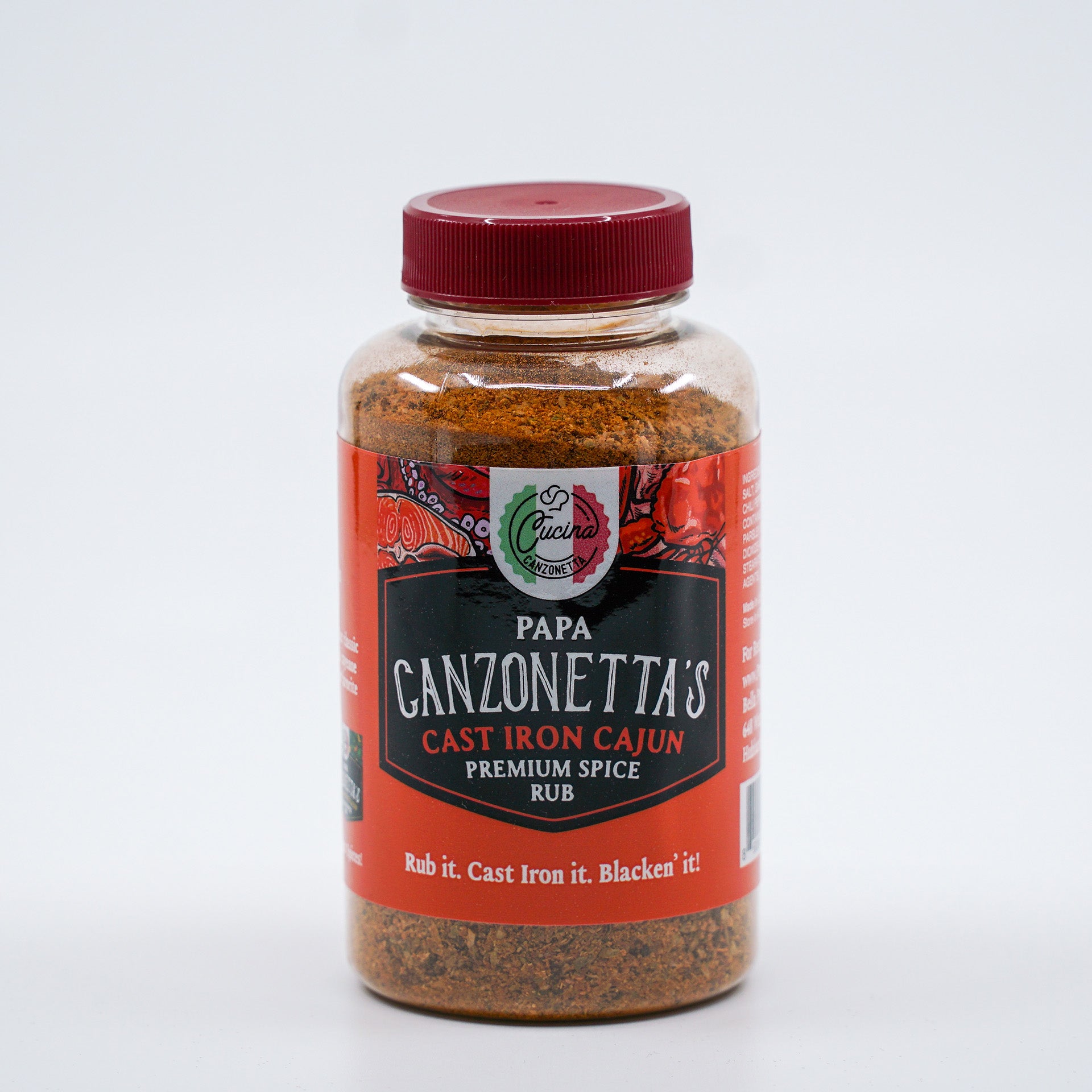 Cast Iron Cajun Premium Spice Rub (4 oz)