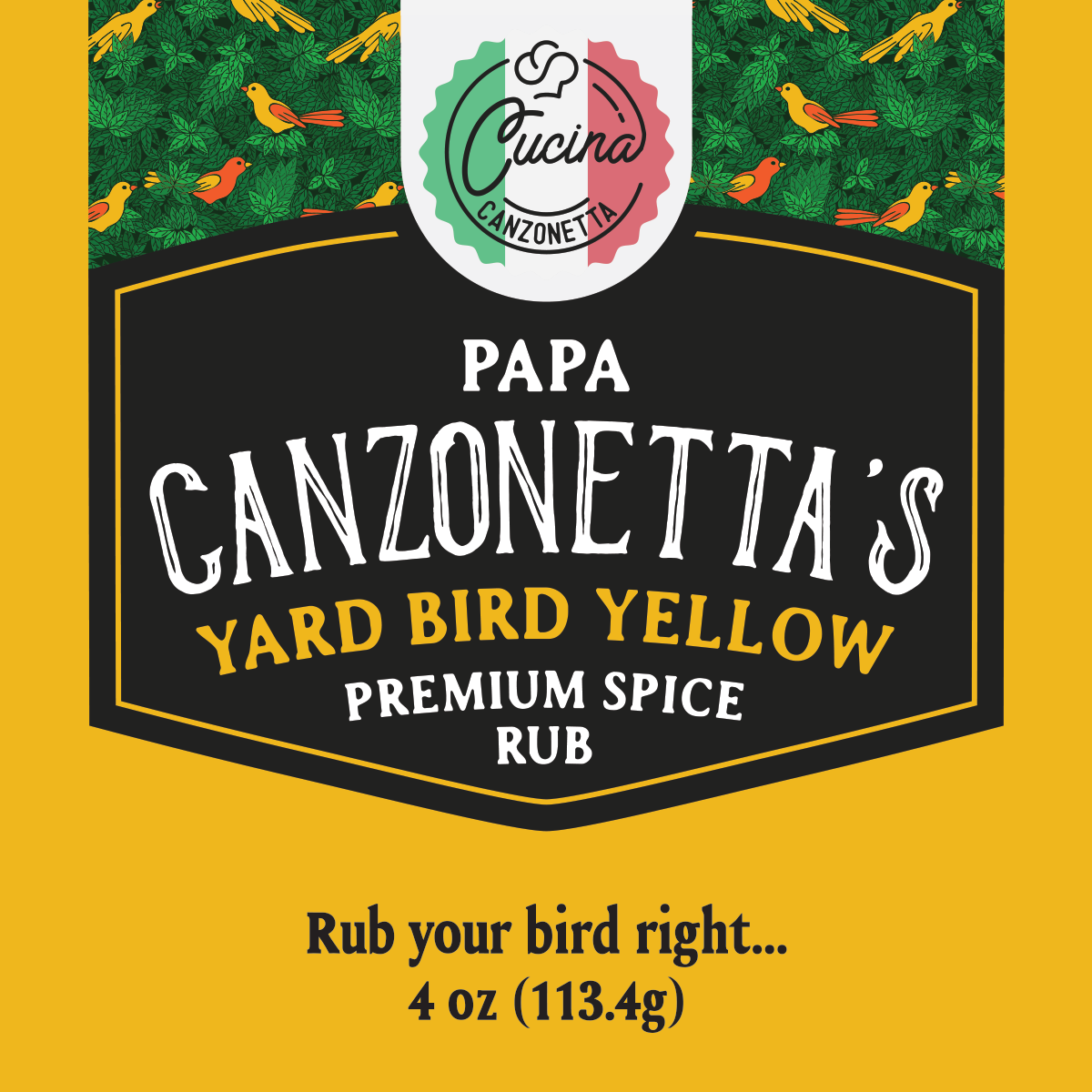Yard Bird Yellow Premium Spice Rub (4 oz)